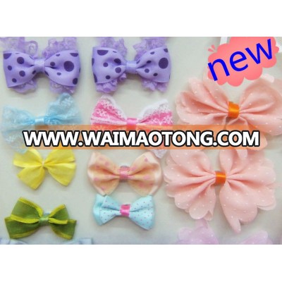 2013 hot ribbon bow handmade bow flower for dress bowknot flower for hair accessories