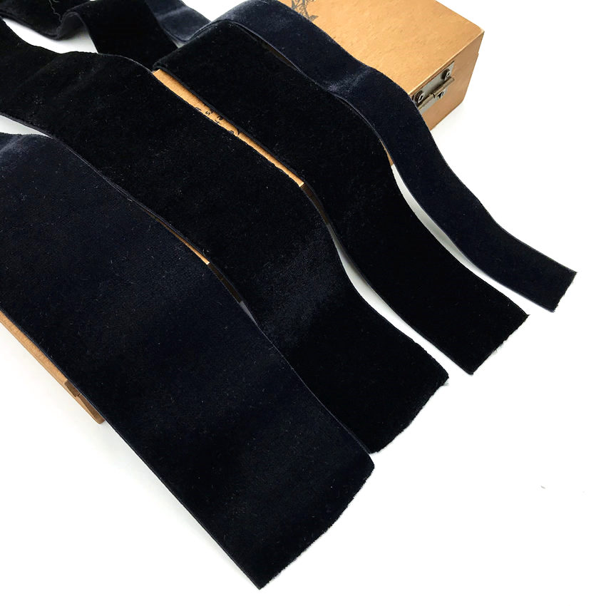 Good Quality Stretchy Velvet Elastic Webbing 10mm 20mm 30mm 40mm 50mm Black White Velvet Elastic Band Tape Ribbon 50 Yards/lot